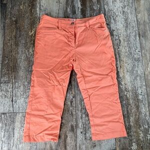 2 for $20 sale: Daily sports cropped orange golf Capri pants - 8